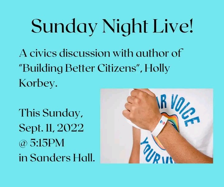 StDavidsNash's tweet photo. We are proud to present "Being a Better Citizen" this Sunday evening with author Holly Korbey. As an education and parenting journalist, Korbey has been published in the Washington Post, The New York Times, The Atlantic, &amp; The Boston Globe. Open to all! #Civics #Nashville https://t.co/BLIV8j04ih