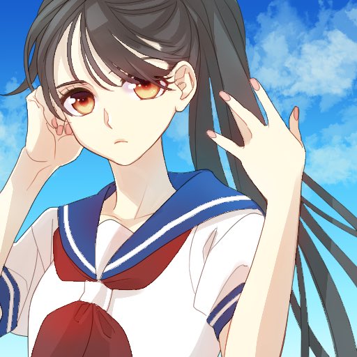 #あなたのセーラー服をみせてください 昔描いたセーラー服を…( ˙꒳˙* ) 2枚目は美少女を描いてみようの テンプレで描いたものです🙌 #イラスト #OC #digitalart #illustration