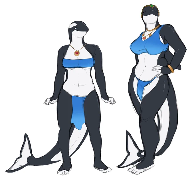 Two royal orca ladies for a c0mm! 