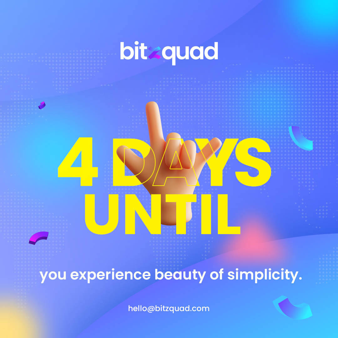 bitzquad's tweet photo. The word in English for the number four is one of a kind, as it’s the only number that has the same number of letters as the value of the number itself. But most importantly, four is the number of days we are away from opening our virtual doors for you! 🥳
We'll see you soon. 🤙🏽 https://t.co/ZmSArOC6db