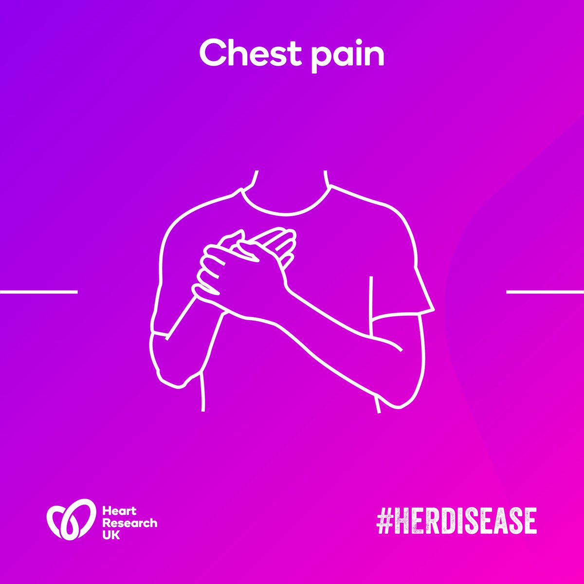 heartresearchuk's tweet photo. #HERdisease- Research has found no difference in the key symptoms between men and women.

One Symptom is💢Chest pain, which may radiate from the chest to the jaw, neck, arms and back

Know the symptoms, know the signs on our website: https://t.co/HXoT76qlkb https://t.co/jj7Zl3xXiZ