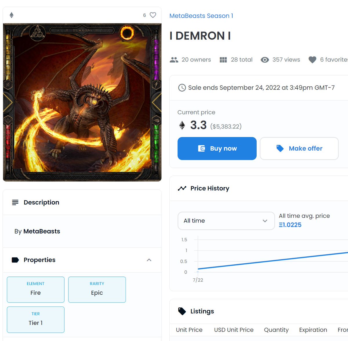 🎁 Airdrop Giveaway 🎁

Prize = Demron [Current floor is 3 eth] 

How to enter: 

1. Create a twitter post with your favorite beast/s using the hashtags: #metabeasts and #freemint

Winner will be announced in the discord next Tuesday !!

Bonus points if you tag some friends 😁