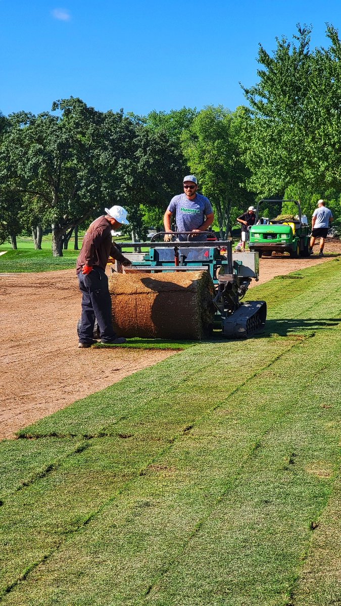 Wilmington Country Club, home of the BMW Championship golf tournament, is among the latest high-profile golf clubs to plant #Tahoma31 grown by @CentralSodMD & installed by @HummerTurfgrass on the practice tee & target green. @BMWchamps Tahoma31.com #TurfLife #golflife