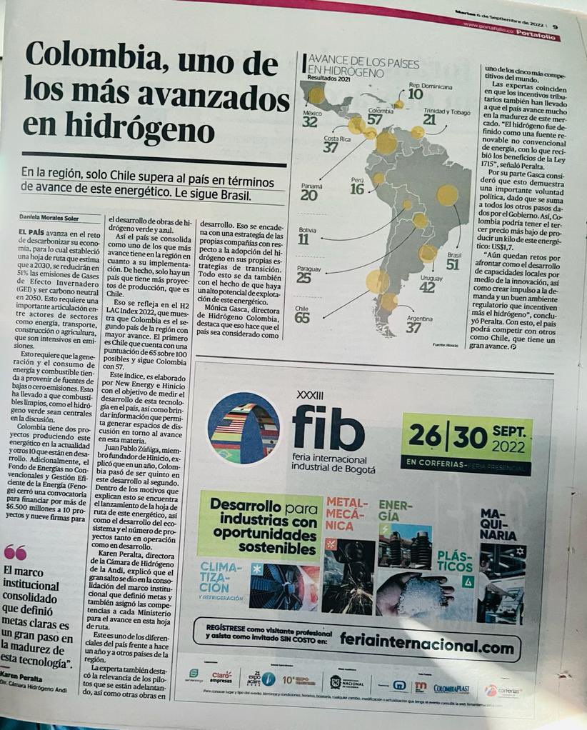 IvanDuque's tweet photo. Gracias a la ruta del Hidrógeno Verde y a las normas de #TransiciónEnergética impulsadas por nuestro gobierno, Colombia se posiciona como líder regional en materia de Hidrógeno. #EsConHechos https://t.co/AW82JRx4Df