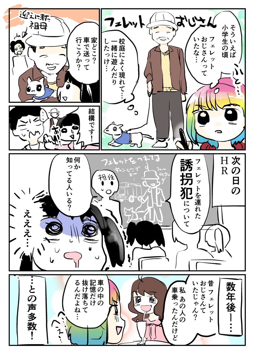 フェレットおじさんの思い出漫画 