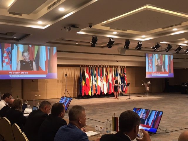 EFCA_EU's tweet photo. “The value of meeting and carrying out these exercises allows us to prepare better when required to better protect the future of our oceans.” Our ED @susan_steele_  at the #ECGFF Plenary in #Split today https://t.co/giYzPWkTHJ