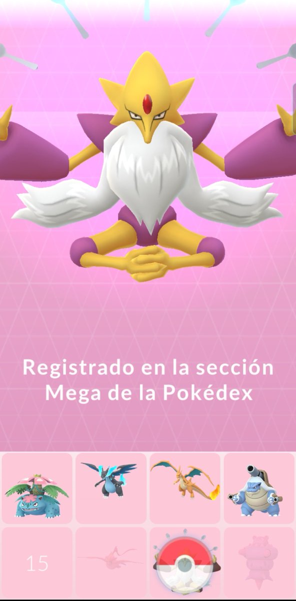 pedrenoz's tweet photo. Mega-Alakazam shiny ✨
#Pokemon #PokemonGO #megaevolución #megaAlakazam #GoSnapShot #Pokedexcheck https://t.co/BeCUyw63BY