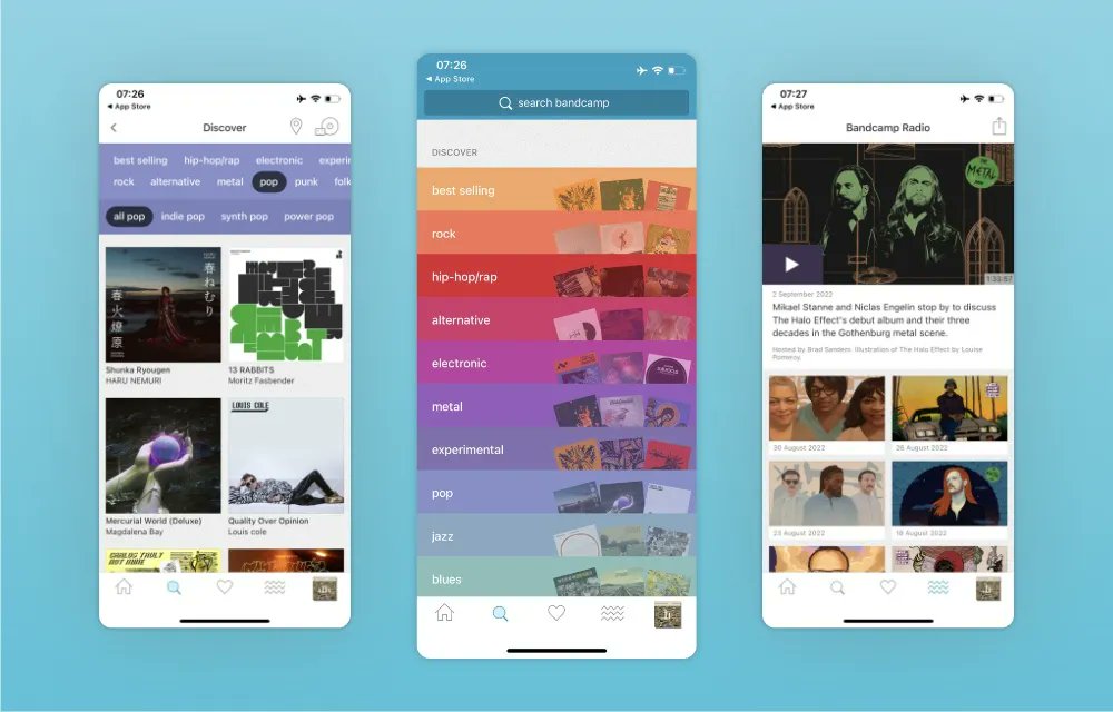 Bandcamp iOS app - 32 screenshots screenlane.com/post/ios/bandc…