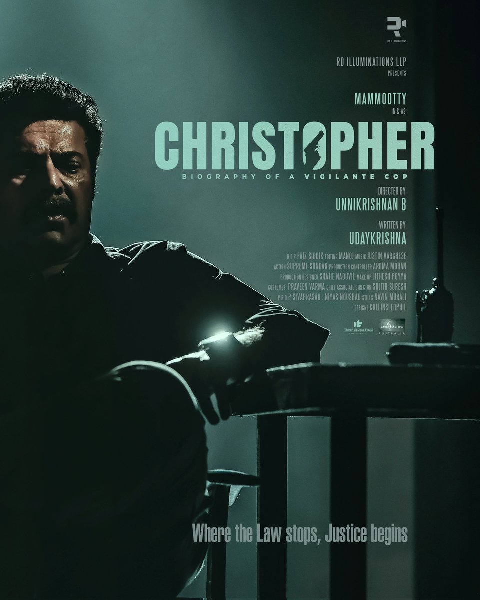 U4Cinema's tweet photo. Here Is The First Look Poster Of @mammukka - @unnikrishnanb team's #Christopher... Superb One 🔥
#Mammootty #ChristopherFL #ChristopherFirstLook https://t.co/lM8CHp4hdW