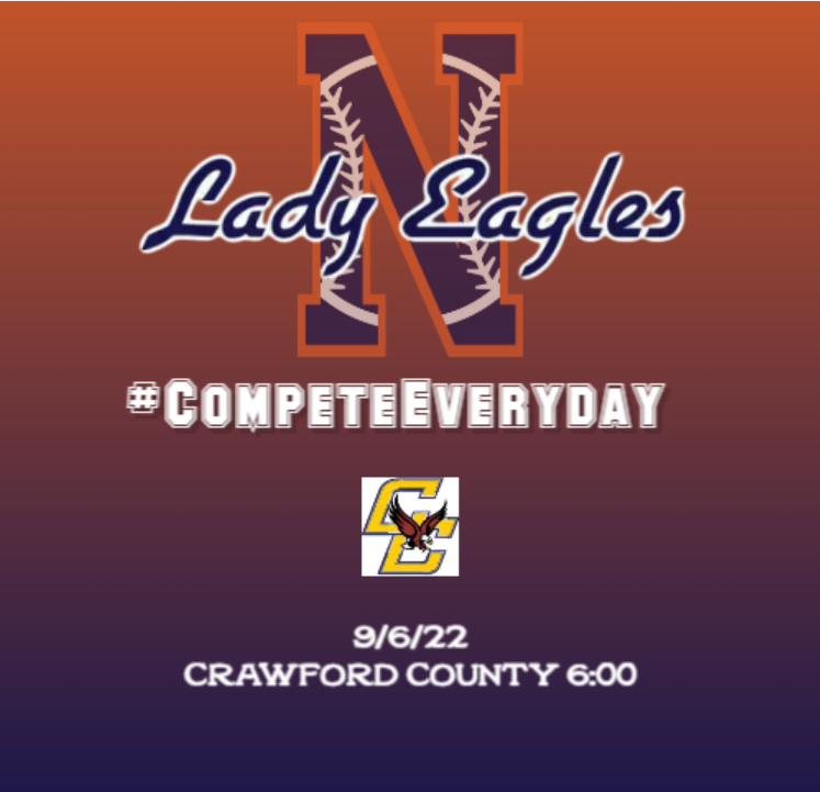 NHS_Fastpitch's tweet photo. Gameday for the Lady Eagles!! Traveling to Crawford County for battle of Eagles. Pulling out at 2:30 for Jv 4:00 and Varsity to follow #CompeteEveryday https://t.co/gh1RlZmTW4