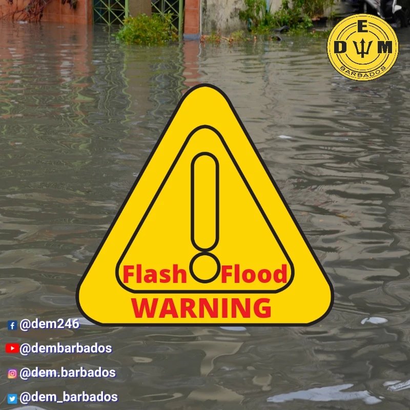 dem_barbados's tweet image. ⚠️𝗧𝗮𝗸𝗲 𝗡𝗼𝘁𝗲⚠️
⬇️

A tropical wave is currently affecting Barbados and is forecasted to generate excessive rainfall across the island today. 

𝑨𝒍𝒘𝒂𝒚𝒔 𝑩𝒆 𝑷𝒓𝒆𝒑𝒂𝒓𝒆𝒅!
#DEMBB
#Barbados
#DEMBarbados