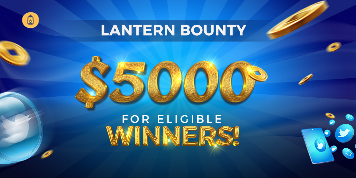 LANTERN BOUNTY CONTEST!!!
We will be sharing  10000 $LTN token among top  winners.
Tasks:
1. Follow, Retweet and tag 3 friends. 
2. Use the hashtag 
#Lantern_finance
3. Tell your friends to retweet your post. 
(The highest post retweet gets rewarded)
Join
forms.gle/vXyfpUJog2p866…