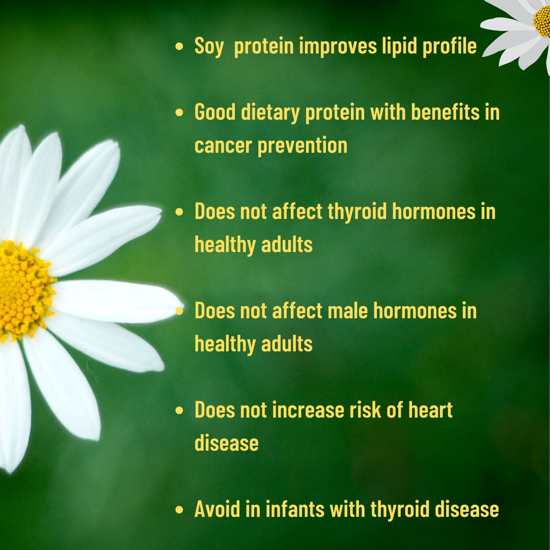theliverdoc's tweet photo. 12/

Add-on:
Soy contain glycinin/conglycinin which may trigger, rarely, allergic reactions. In fact, soy allergy is relatively uncommon in both children/adults.

Soy beans contain insoluble fibers, cause flatulence/diarrhea in sensitive persons - avoid in IBS patients

Summary🔽 https://t.co/sTUwbYfVhH