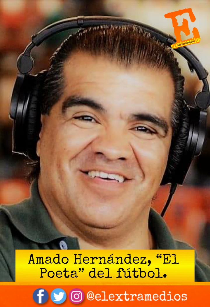 elextramedios's tweet photo. Amado Hernández, “El Poeta” del fútbol.

Inició en la “radio” cuando tenía catorce años de edad. Quizás, trece. El micrófono era apenas un orificio negro ubicado al lado del parlante de la vieja...

Para el desarrollo de esta y más noticias, visita...  https://t.co/I8nM9DUzWl https://t.co/uOGyQckQyX