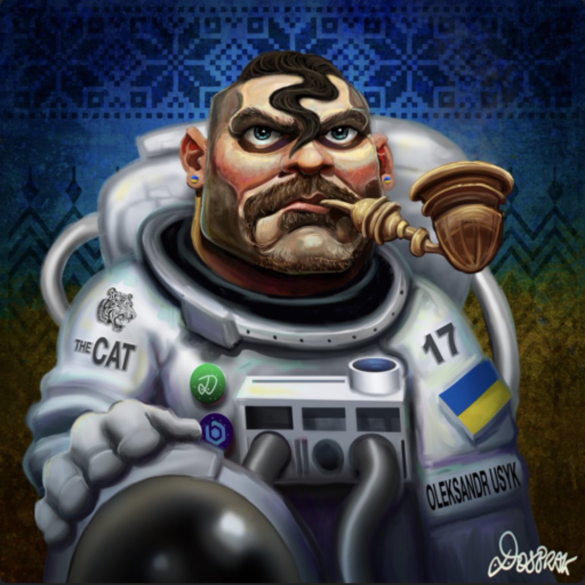 DreadPiratesRob's tweet photo. @KyleBrandt I just saw your videos about Ukraine Football on the @nflnetwork, truly amazing and touching story! @usykaa The heavyweight world champion of the world just did a NFT drop with @Blockassetco @BlockassetHub @dosbrak 100% of all proceeds were donated to support humanity in Ukraine https://t.co/v1J3AKPEAe