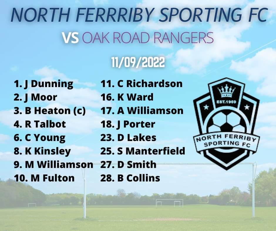 ⚽️ League Return: Oak Road Rangers 💪

North Ferriby Sporting include two of their new signings to their first league fixture of the new campaign.

✍️Sponsored by:
👉 Bikeliner
👉 FraternityBarbers
👉 FIREPIT - Beverley

#northferribysporting #NFS