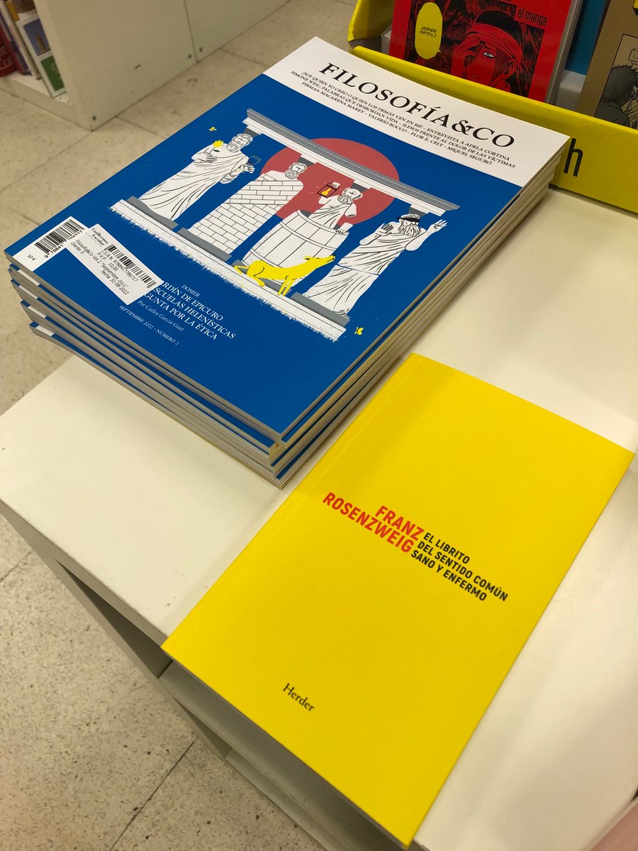 robenavarrete's tweet photo. De vuelta en @FilosofiaUCM y en su librería @G_Escolar_E me he encontrado con el #Librito de Rosenzweig @herderbarcelona y la revista de @_filco https://t.co/w6U80cIFvc