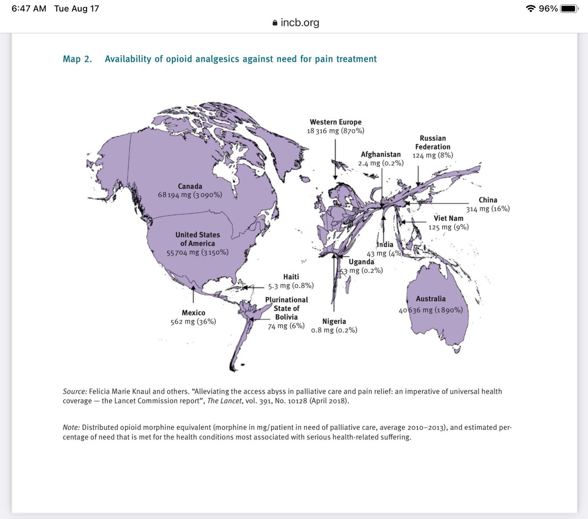 JamesGierach's tweet photo. @CND_tweets @UNGeneva @gjmdhoop @BelgiuminVienna @UNODC @DrEliSaenz UN drug prohibition treaties guarantee inadequate availability of meds for many people around the word. The estimates system is must go. @CanadaPain @JohnnaMagers @76MaySmith @APDF2020 @PainPolitics @Pain_Speaking @ChronicPain18 @Iamchronicpain https://t.co/PVuKqRzZB0