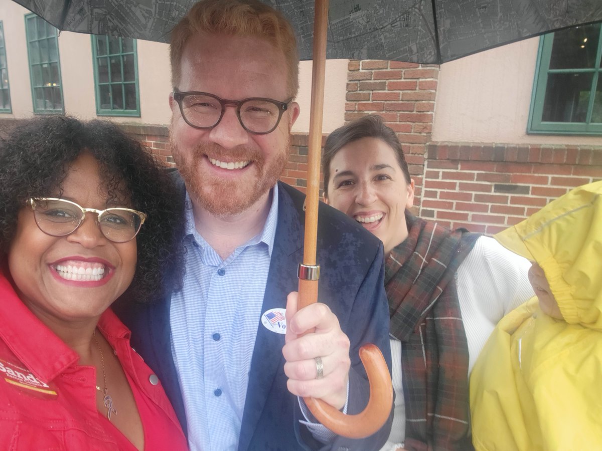 Sandy Zamor Calixte (@sandyforsheriff) on Twitter photo Ran into <a href="/MattOMalley/">Matt O'Malley</a> and his family while greeting voters at the polls in West Roxbury.
#mapoli #bospoli Ran into <a href="/MattOMalley/">Matt O'Malley</a> and his family while greeting voters at the polls in West Roxbury.
#mapoli #bospoli