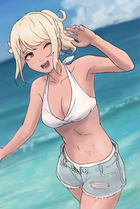 黒ギャル愛さん描くまでは夏 