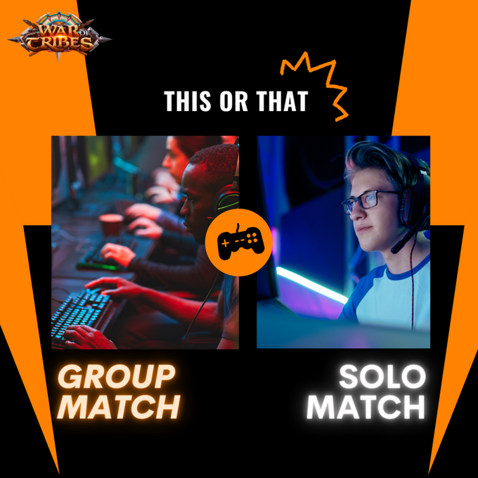 waroftribesgame's tweet photo. ⚔️ Playing a group match can be more fun and easy as you have support. On the other hand, solo matches are more challenging but equally rewarding.

Do you prefer to play solo or in a group? Tell us in the comments! 👇 https://t.co/4j6063ysXr