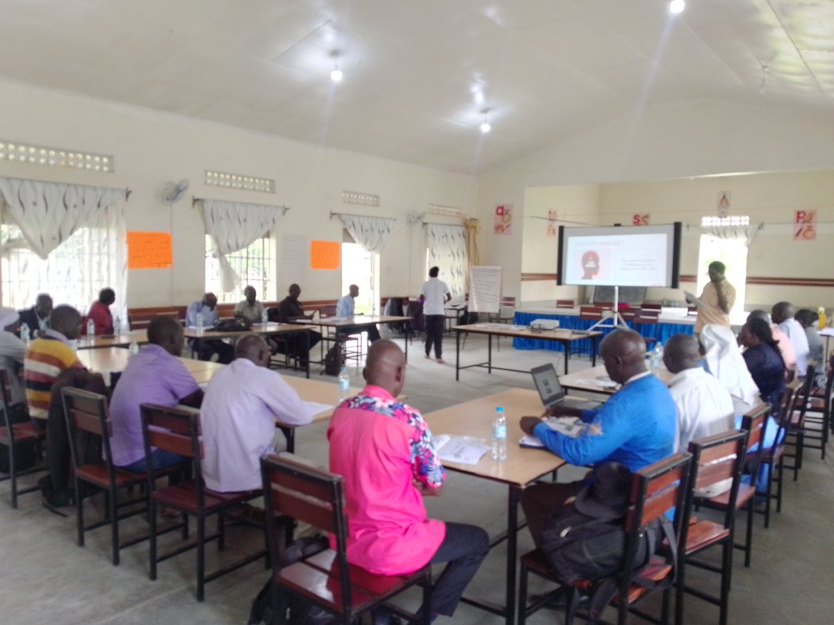 FionaOroma's tweet photo. Training of trainers of DEOs and CCTs from West Nile Region at Arua Core PTC. Participants reflecting and consolidating teaching strategies learned in the last two terms to improve learning @STIReducation #teacherstraining #capacitybuilding #improvedlearning https://t.co/7aFeKJx551