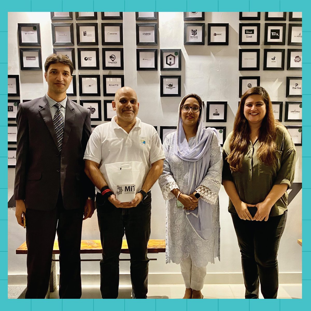 NIC_Karachi's tweet photo. Dr Faryal and Dr. Shoaib Wagan from the Millennium Institute of Technology and Entrepreneurship joined us at the NICK facility to learn about our various programs and meet with Omar Abedin and Sana Shah to discuss areas of collaboration.
#SayHelloToNICK #StartSomething https://t.co/qepA82N0zi