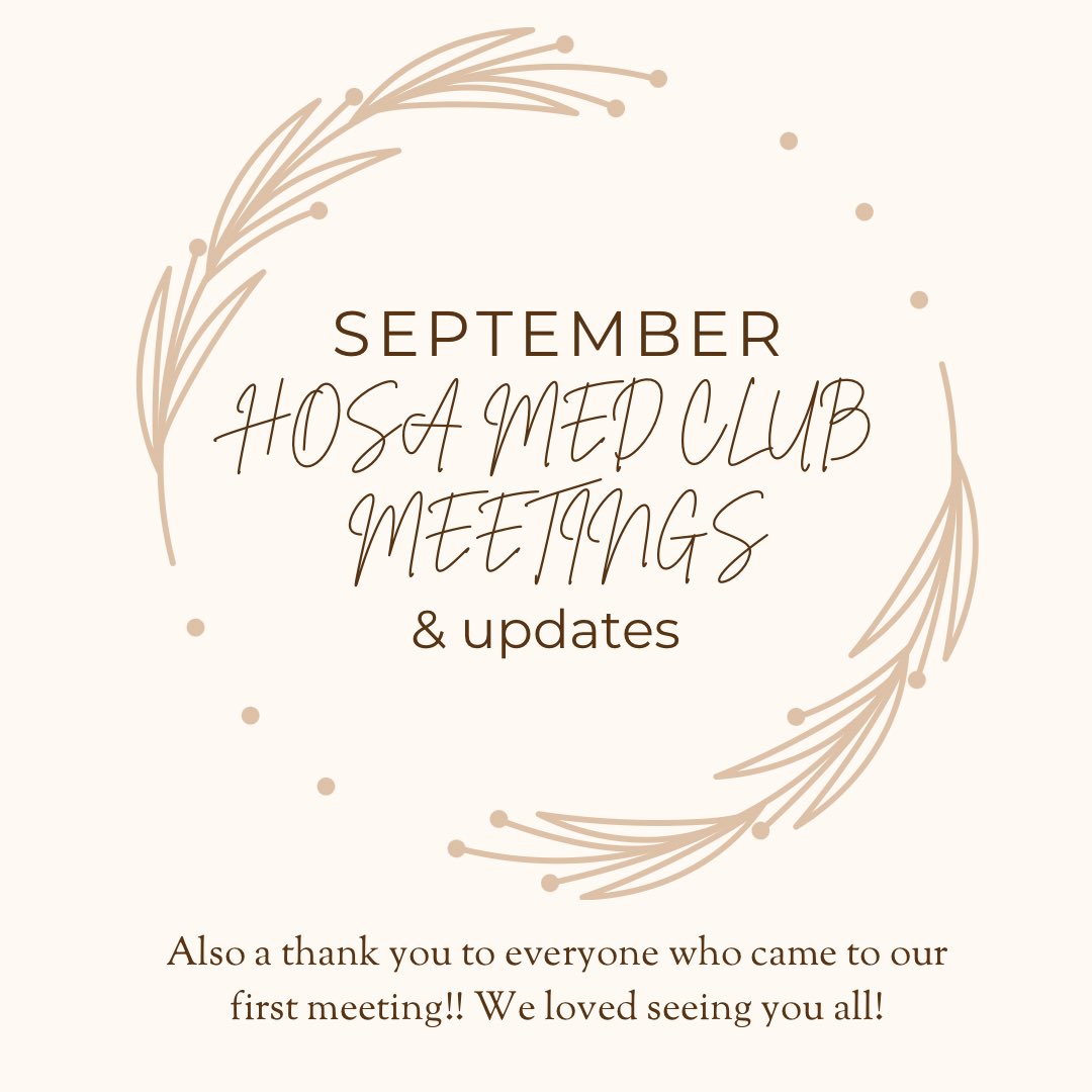 EastMedClub's tweet photo. September Meetings &amp; details on the Judy Buckenmeyer drive! Thank you to everyone who joined us at our first meeting! https://t.co/agI5ISqXVy