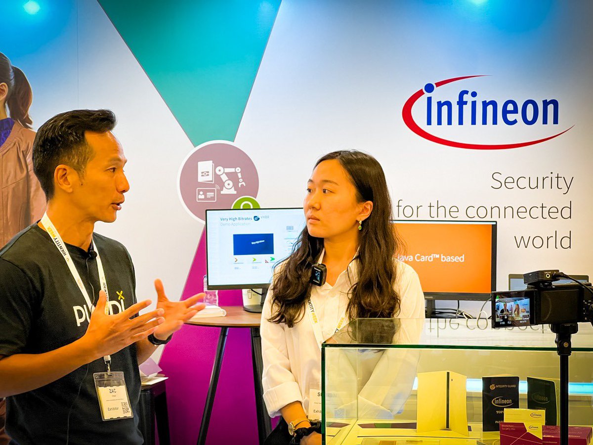 Great day today at #IdentityWeekAsia <a href="/IdentityWeek_ID/">Identity Week</a> Singapore 🇸🇬

Thanks <a href="/Infineon/">Infineon</a> for the interview 😎

"p(x)Card is one of the coolest #blockchain products I have seen throughout the years" one of the visitors said 🔥