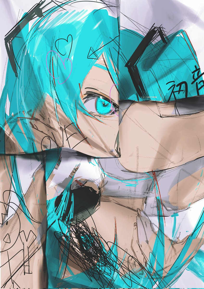 初音ミク 「色んなミク 」|SKYんのイラスト