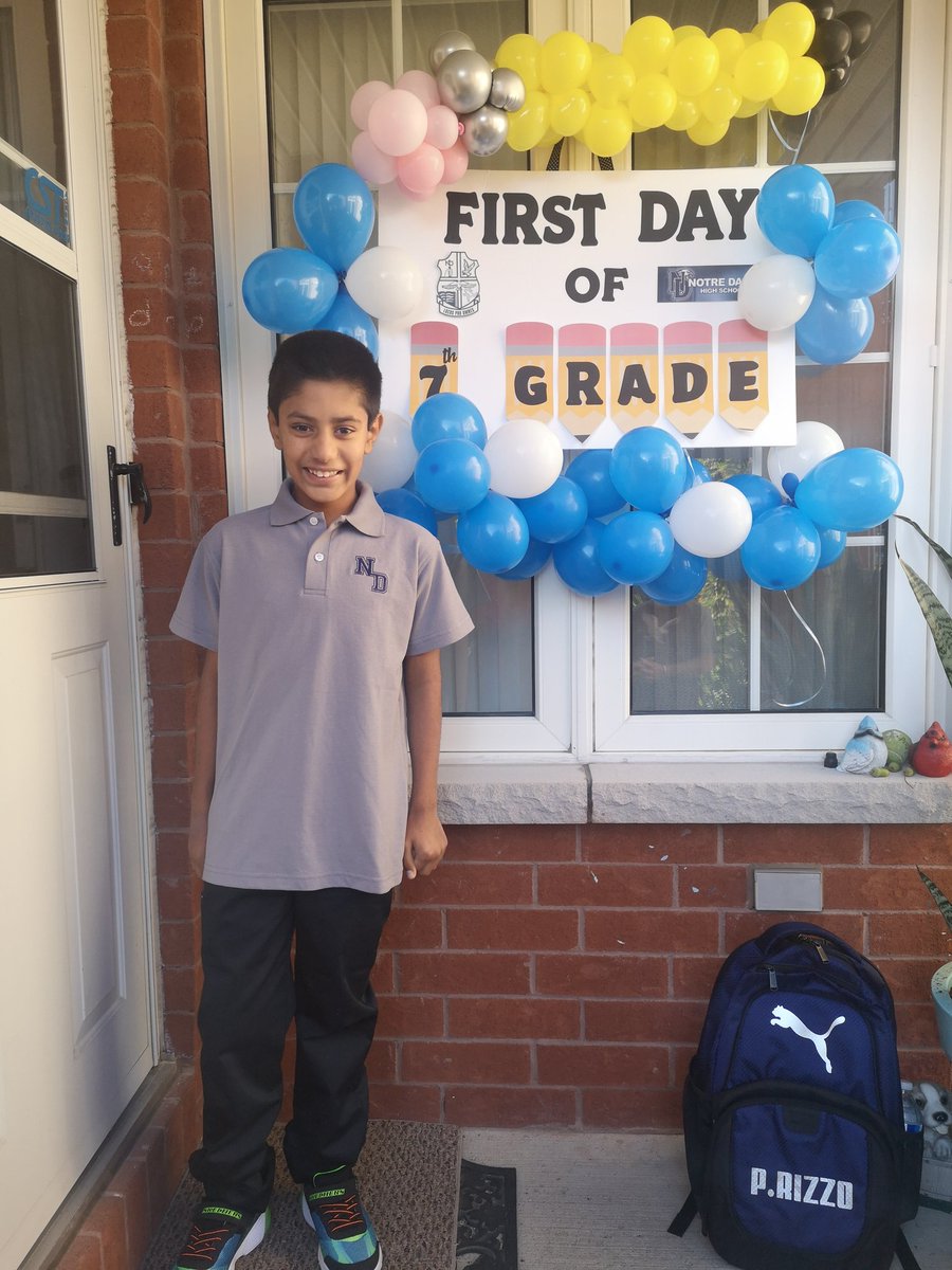 SAMRIZ27's tweet photo. First day of 7th Grade at @NotreDameOCSB
 Happy,Exited &amp; Ready to Learn
#firstdayofschool #oscbFirstDay 
@OttCatholicSB https://t.co/PjeT7qNHyd