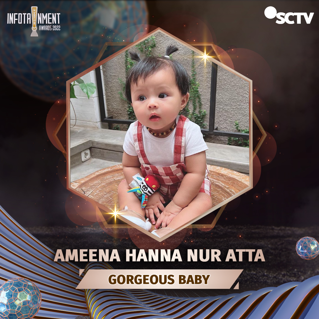 SCTV's tweet photo. Dukung Ameena Hanna Nur Atta untuk memenangkan Kategori GORGEOUS BABY di Twitter dengan cara like foto berikut! Cek syarat &amp; ketentuan di slide berikutnya, ya! 

#IAF #InfotainmentAwards2022 #SCTVSpesial #IA2022Ameena https://t.co/8S1yU9yVkG