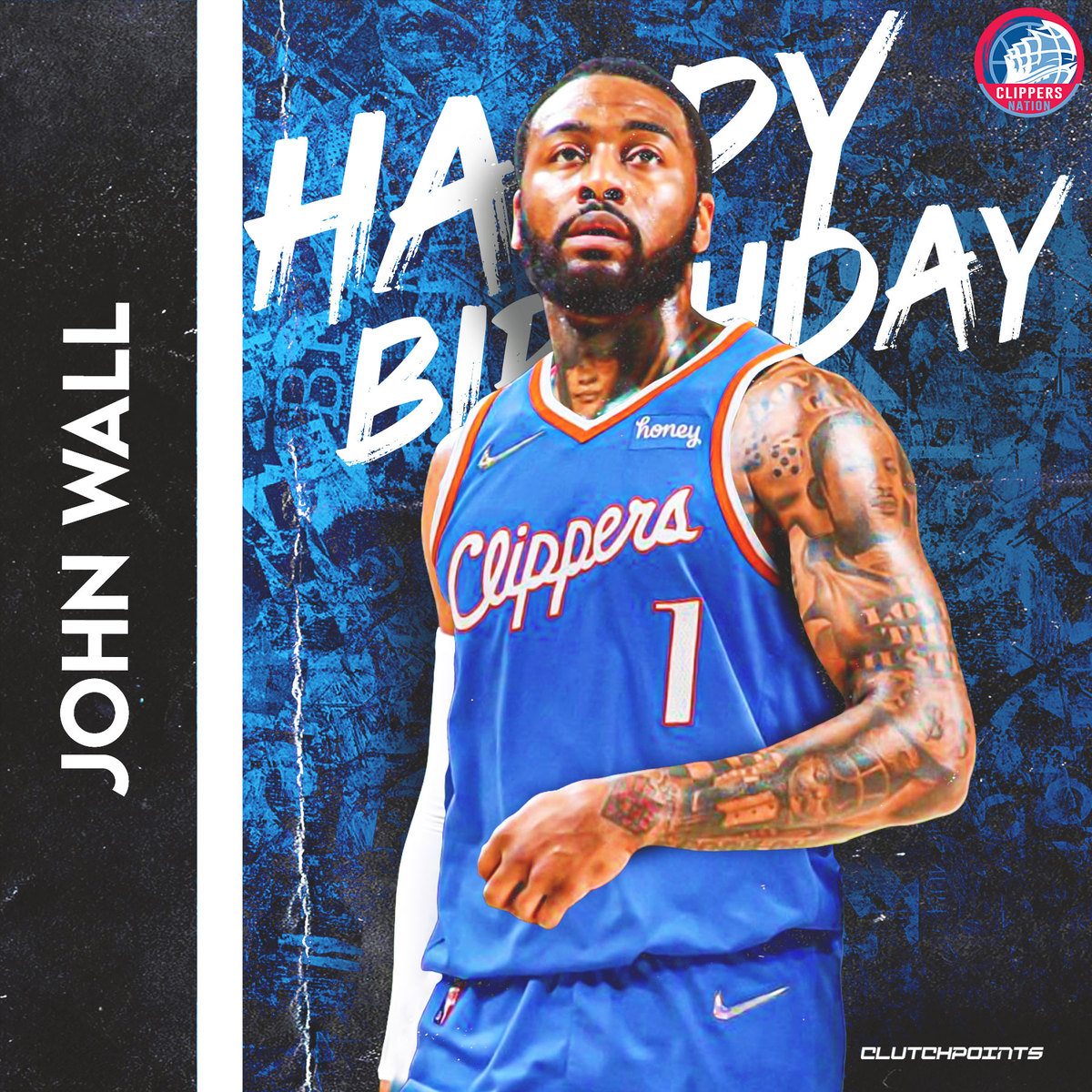 Clippers Nation, join us in greeting 5x NBA All-Star, John Wall, a happy 32nd birthday! 