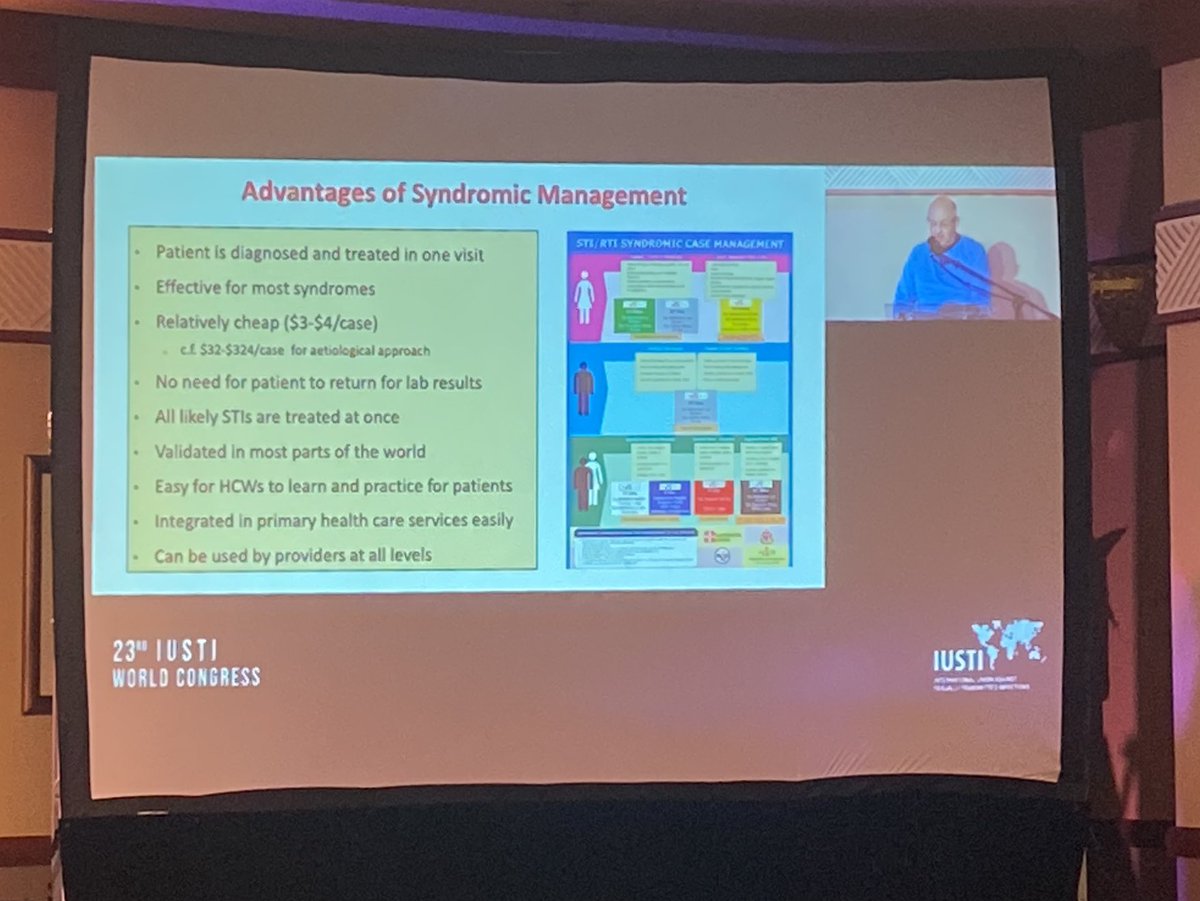 AlbertManasyan's tweet photo. Will rapid #diagnostic tests make #syndromic management of #STIs a thing of the past?
Interesting debate between Drs David Lewis and Jeff Klausner.
#IUSTI2022 #STI #POC #Screening #Diagnosis https://t.co/ZS19kohLmk