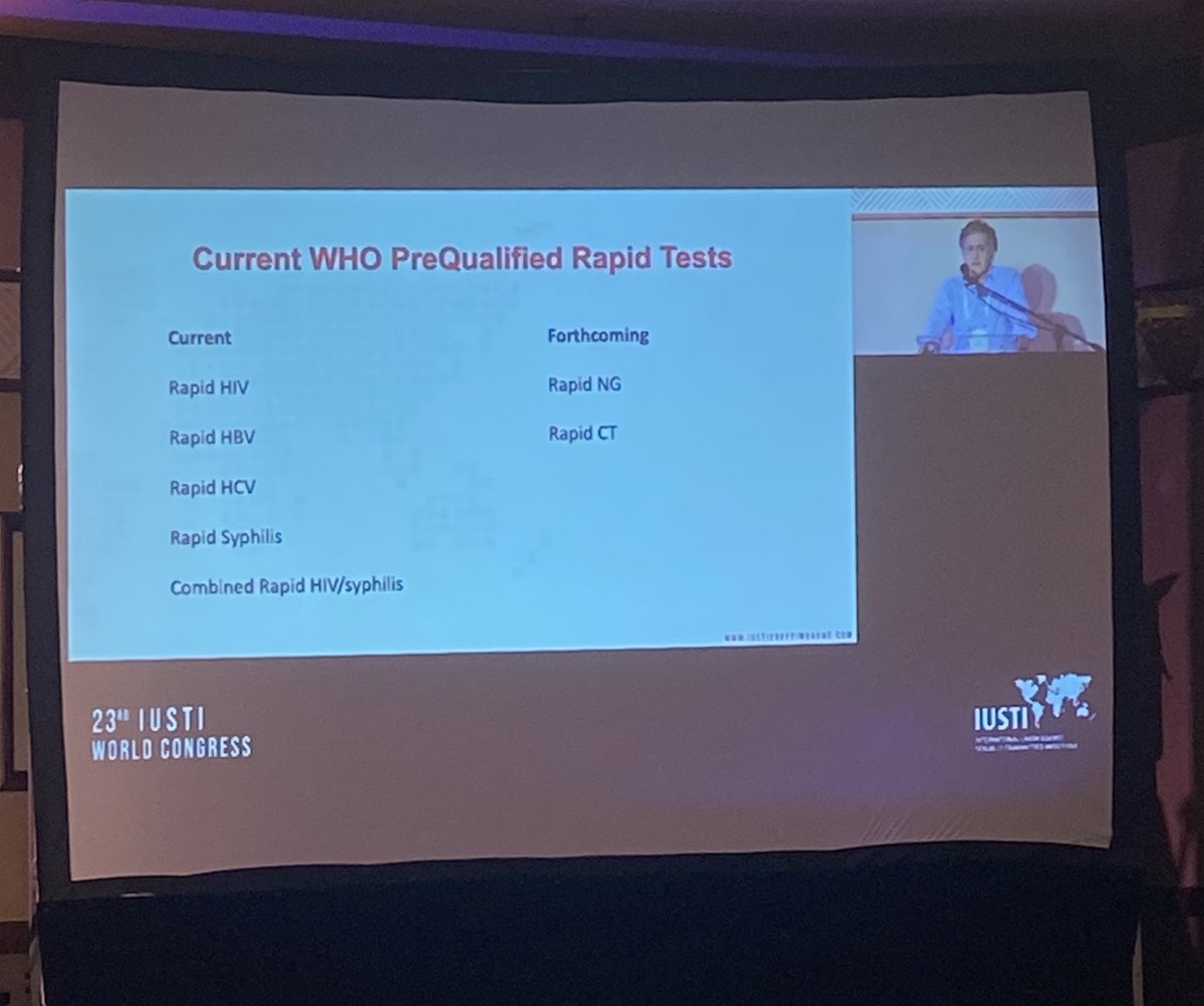 AlbertManasyan's tweet photo. Will rapid #diagnostic tests make #syndromic management of #STIs a thing of the past?
Interesting debate between Drs David Lewis and Jeff Klausner.
#IUSTI2022 #STI #POC #Screening #Diagnosis https://t.co/ZS19kohLmk