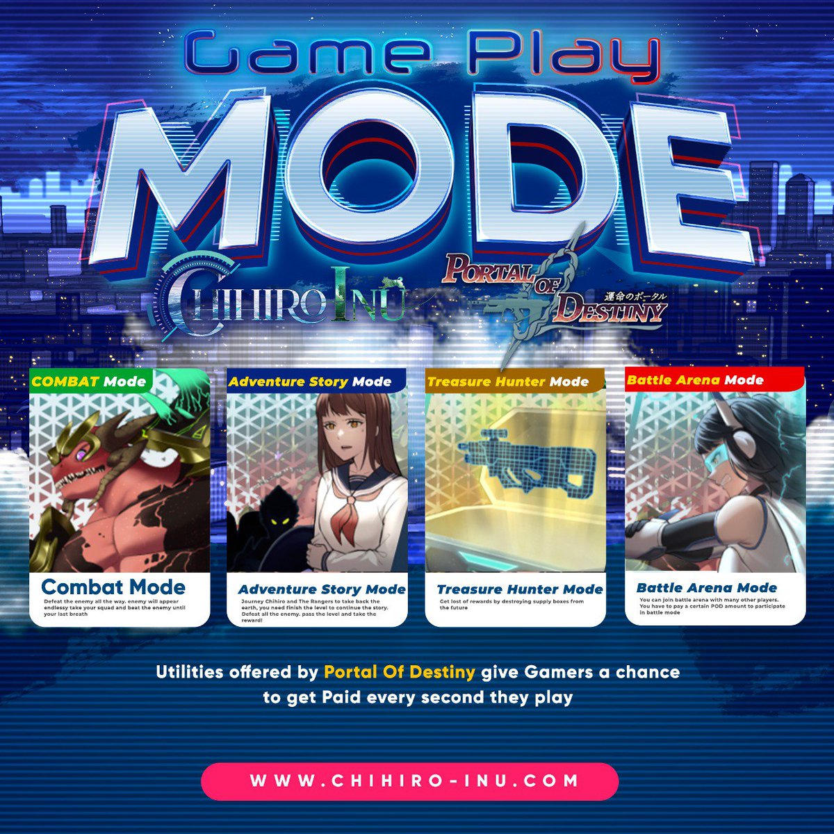 ATTENTION WAIFU LOVERS !

We Have developed some Amazing Game Modes for you guys.

You can #PLAY different modes so you won't get bored, Which is a Big issue of #Crypto Games. 

Only Waifu #NFT and POD #token holders will be able to access the #game.

Comment down your fav Mode.
