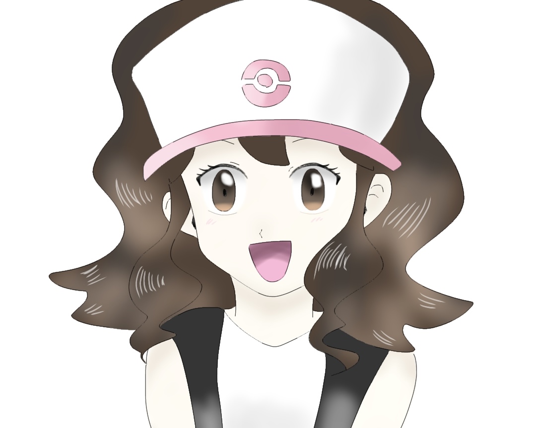 rosa (pokemon) 1girl solo brown hair double bun > < twintails hair bun  illustration images