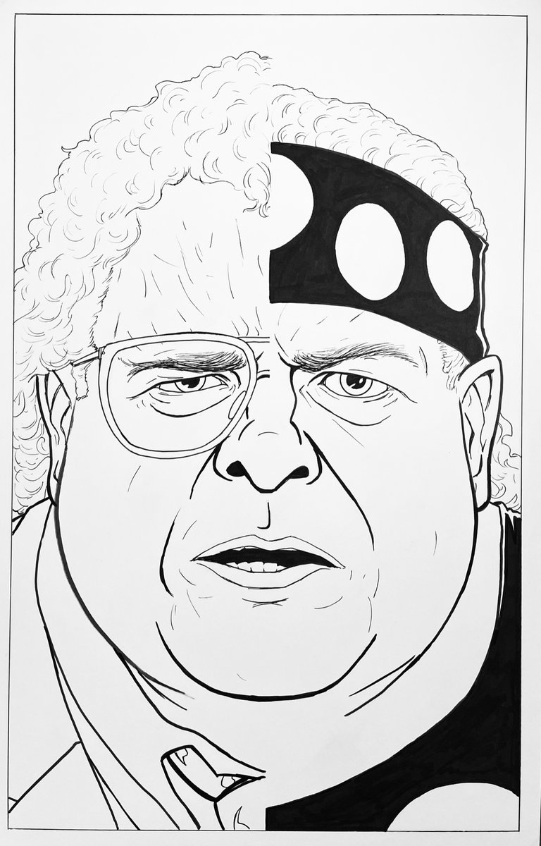 Hal Haney on Twitter: "Dusty Rhodes transformation - finished inks! Got the bull of the woods ...