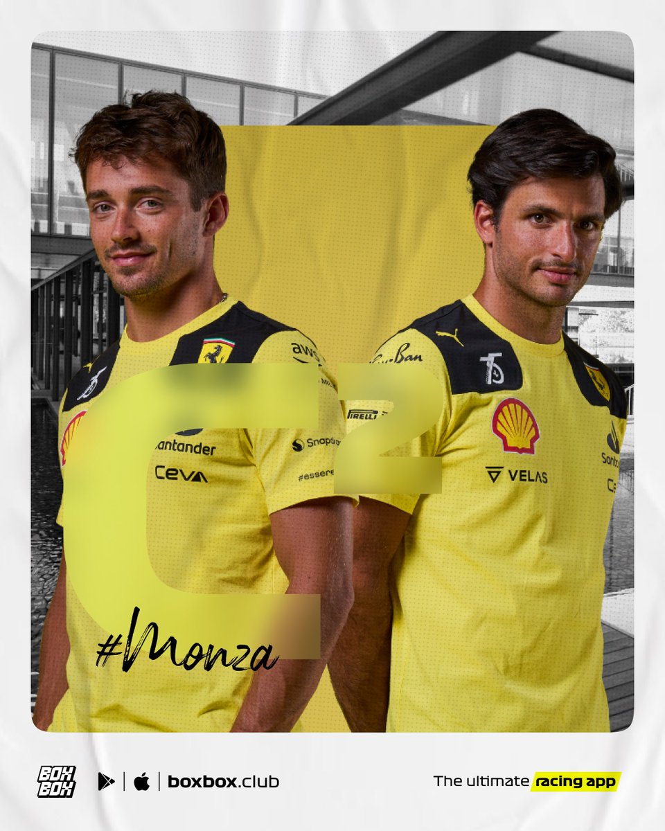 BoxBox_Club's tweet photo. Os ha gustado el nuevo look de Ferrari?
#BoxBox #TheUltimateFormula1Widget #TheUltimateRacingApp #boxboxclub #monzagp #italiangp #carlossainz #sainz55 #ferrari #formula1 #raceweek #teamcarlossainzjr #charlesleclerc #ferraristrategy #cl16 #leclerc https://t.co/nQoW9lQpiY