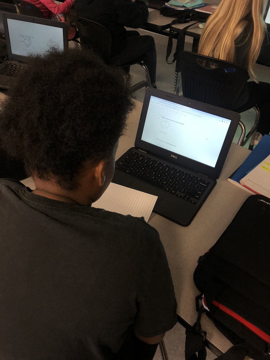 bayleenowlin's tweet photo. 6th grade is showing what they know by taking a pre test for our first math unit! #fmsteach https://t.co/cBQe2a22HL