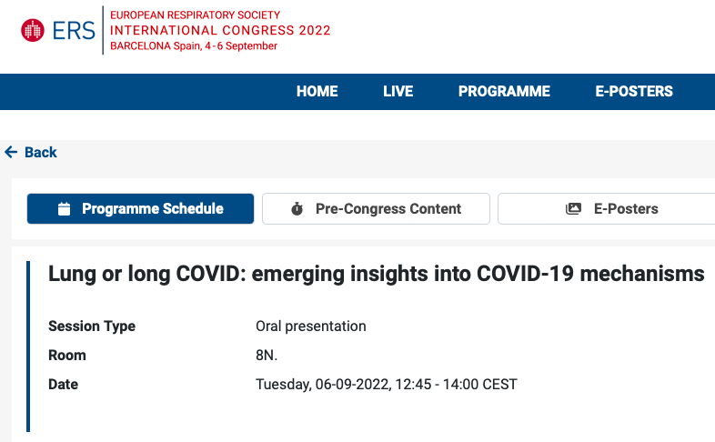 It was great to share today #ERSCongress our last results about SARS-COV2 infection in various epithelial <a href="/epithelix/">Epithelix</a> model of lung diseases #cysticfibrosis #COPD @olivier_terrier <a href="/crsa_paris/">crsaparis</a> <a href="/CIRI_Lyon/">CIRI Lyon</a> @MedecineSU <a href="/SPLF_SocPneumo/">Société de Pneumologie de Langue Française (SPLF)</a>