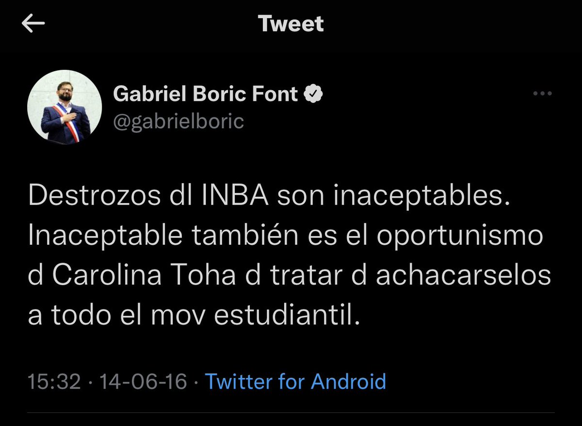 rofer1982's tweet photo. #CambioDeGabinete comenzarán a desaparecer los tweets que involucren a los nuevos ministros 🤣 @Carolina_Toha @gabrielboric #merluzo #toha #boric https://t.co/eZQUThfHkd