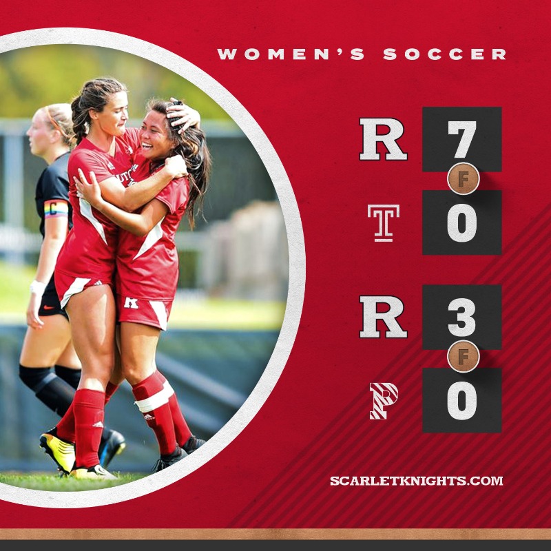 RUAthletics's tweet photo. We picked up 6⃣ wins during the first full week of fall sports action! #GoRU