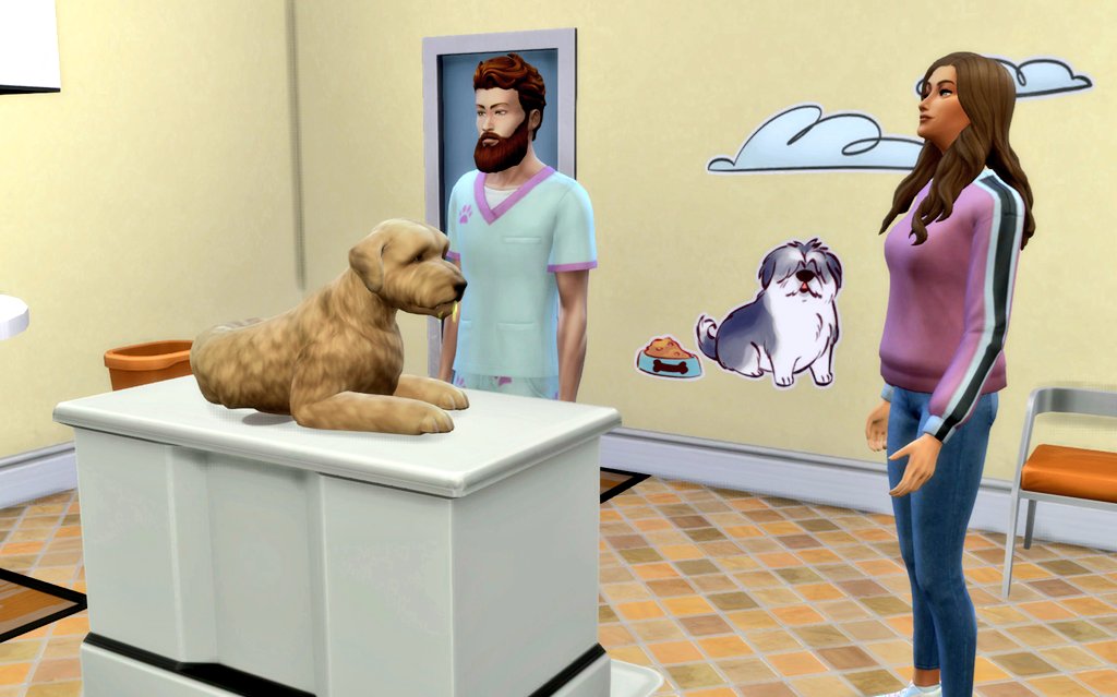 _LizDoesThings's tweet photo. Leila found this poor sick dog outside 🥺

She adopted the pup and took it to the vet
Obviously, she paid for the best treatment available! 🐕❤️‍🩹

#TS4 #TheSims4 #Sims4 #TheSims https://t.co/DhPzBopYJ7