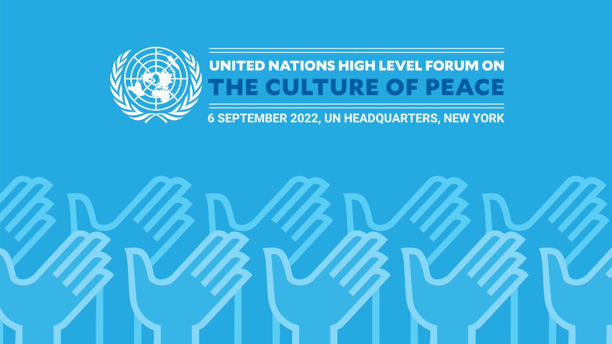 Starts at 10 am EST: #UNGA high-level forum on the #CultureofPeace - Theme: Importance of justice, equality &amp; inclusion for advancing peacebuilding
 👉 Concept note bit.ly/3wZ7YzQ
👉 Programme bit.ly/3D0tRmi
LIVE 📽️ bit.ly/3eeRyN6 <a href="/UN_PGA/">Annalena Baerbock</a>