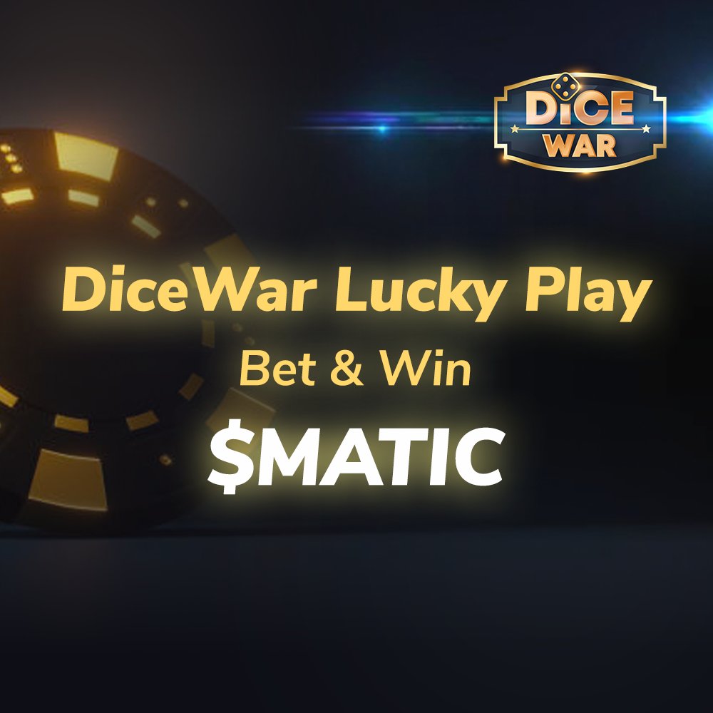 Prize: 5x5 $MATIC

How?
1.Head over to play.dicewar.xyz
2.Connect your wallet
3.Start betting !

T&amp;C
1. 1 Bet = 1 Entry
2. Wallet extracted via <a href="/DiceWarXYZ/">DiceWar</a> Contract
3. Winners selected by WheelOfNames

End: 7 Sept 2022 5am UTC

discord.gg/dicewar

#MATICGiveaway