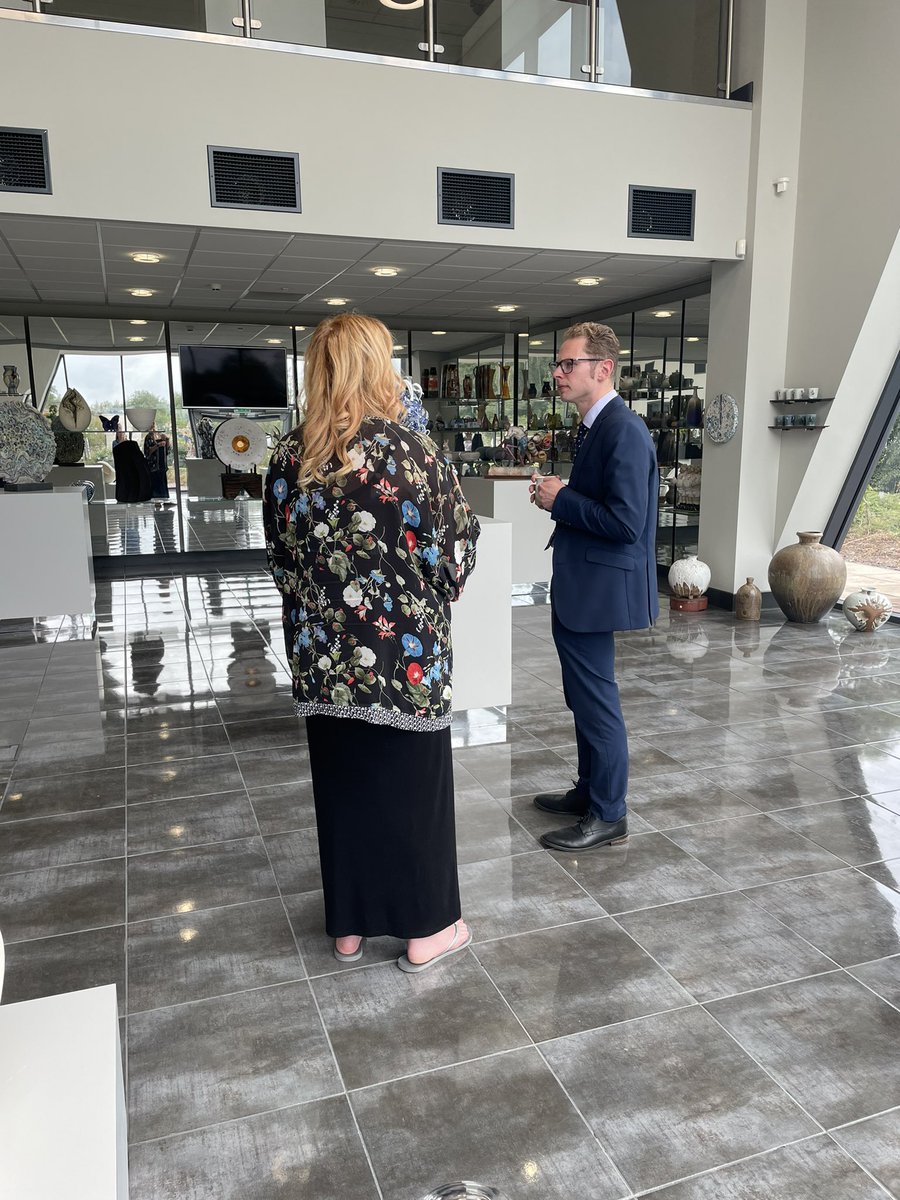 Jack Brereton MP was on site today for a tour &amp; conversations regarding the future of the city and what we can do to support its growth. Jack also got the opportunity to throw a pot…who knew Jack is such a natural at pot throwing!
#stokeontrent #clay #ceramics
