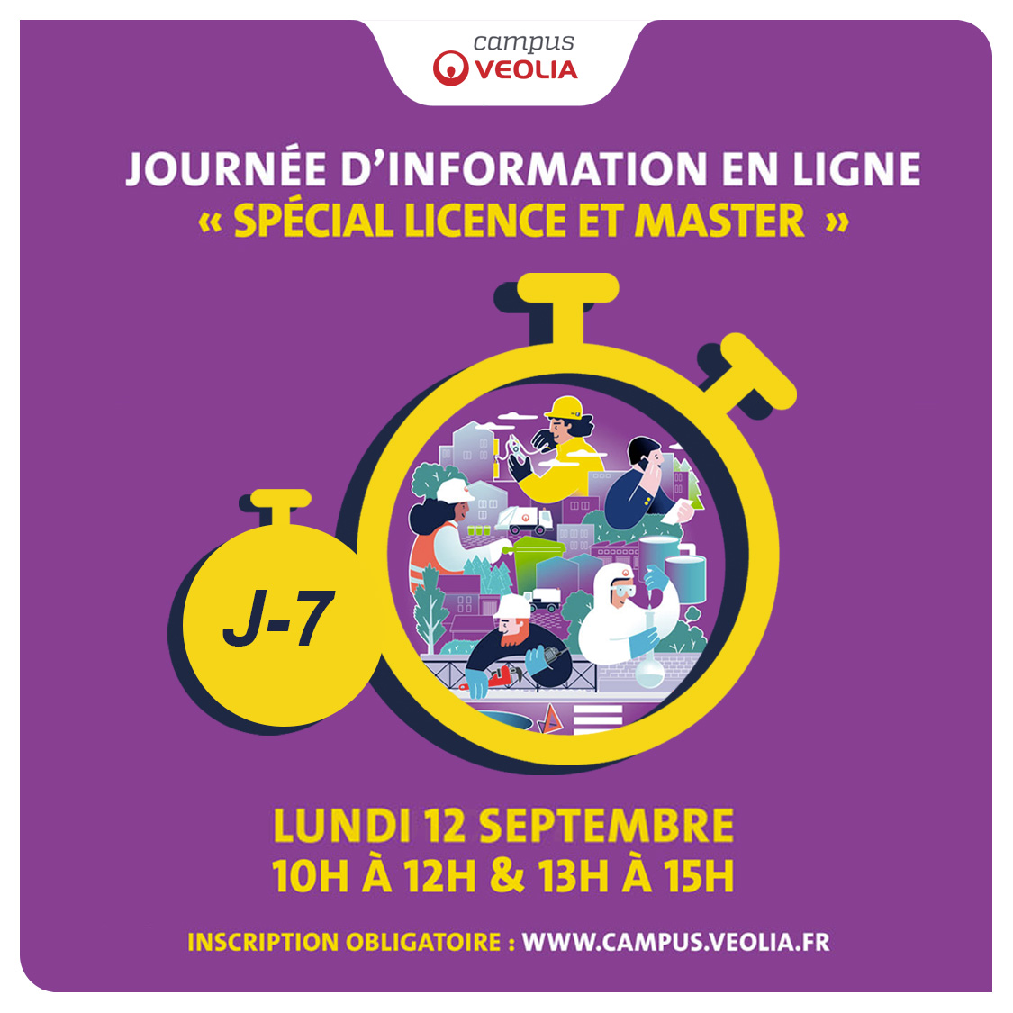 Dernière chance avant la rentrée. Inscrivez-vous vite !
Postes en #alternance à pourvoir chez <a href="/Veolia_FR/">Veolia | France</a> en #licencepro &amp; #Master #eau #recyclage #valorisation
<a href="/anaf_fr/">Association des Apprentis de France</a> <a href="/LAPPRENTI_COM/">L'APPRENTI</a> <a href="/UniversiteCergy/">CY Cergy Paris Université</a> <a href="/UnivParisSaclay/">Université Paris-Saclay</a> @poleemploi_IDF @poleemploi_paca <a href="/AURAOrientation/">Auvergne-Rhône-Alpes Orientation</a>