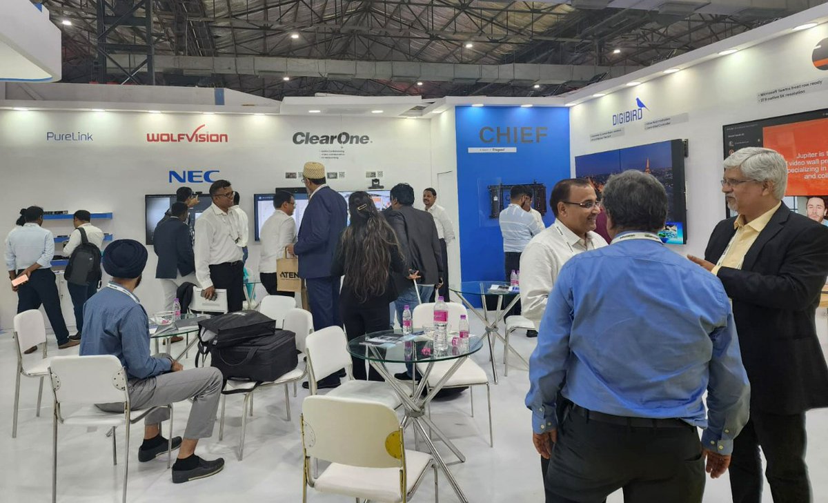avientekedu's tweet photo. A very busy and engaged day at InfoComm India today. Thank you all visitors.

Looking forward to future collaboration!

#avientekindia #avcompany #audiovisual #videocollaboration   #india #infocommindia #infocomm22 #meetingroomsolutions #videoconferencingsolutions #avsolutions https://t.co/mAcU9QGwqf