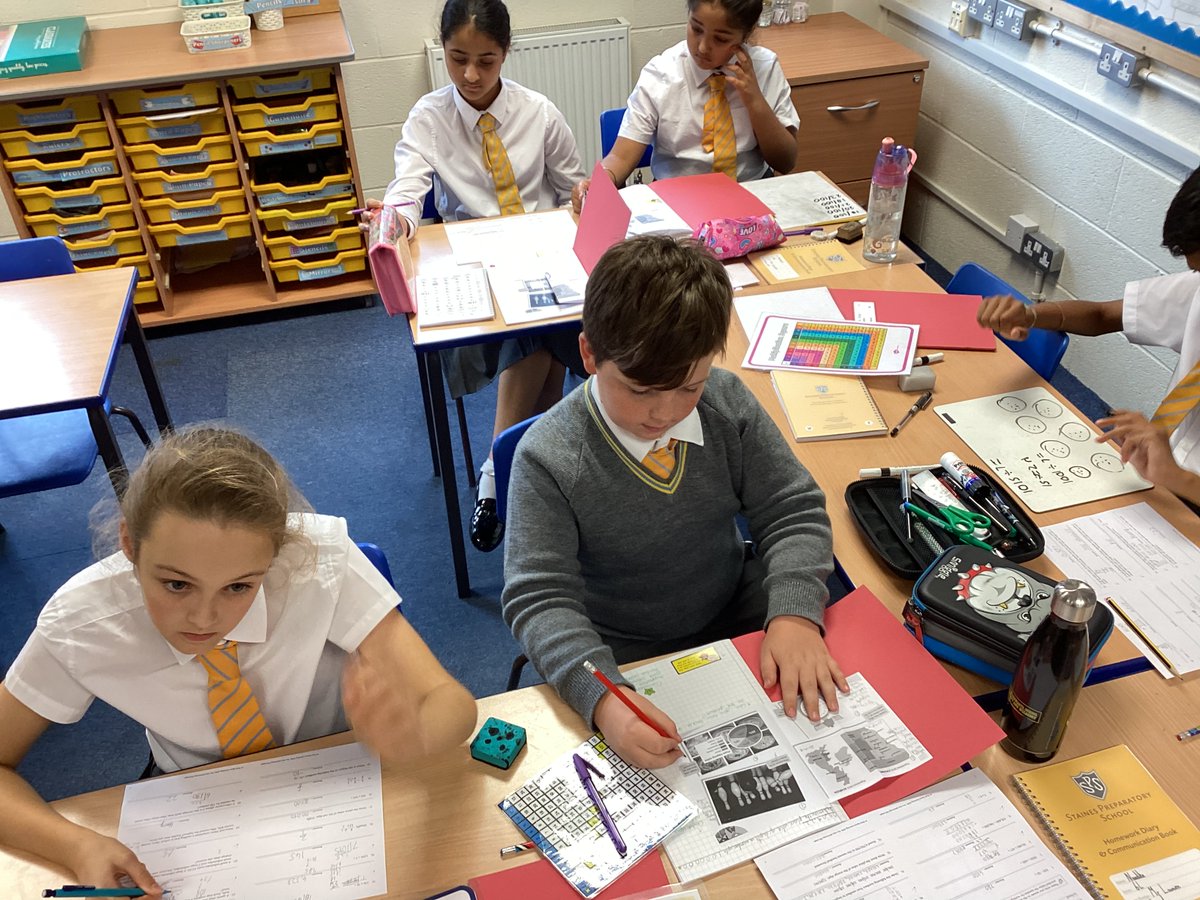 StainesPrepYr6's tweet photo. #StainesPrepMaths Focussed and determined work from our #StainesPrepYear6 pupils checking what they remember from back before the wonderful summer break #StainesPrepBeYourBest https://t.co/OYhIIa3s59